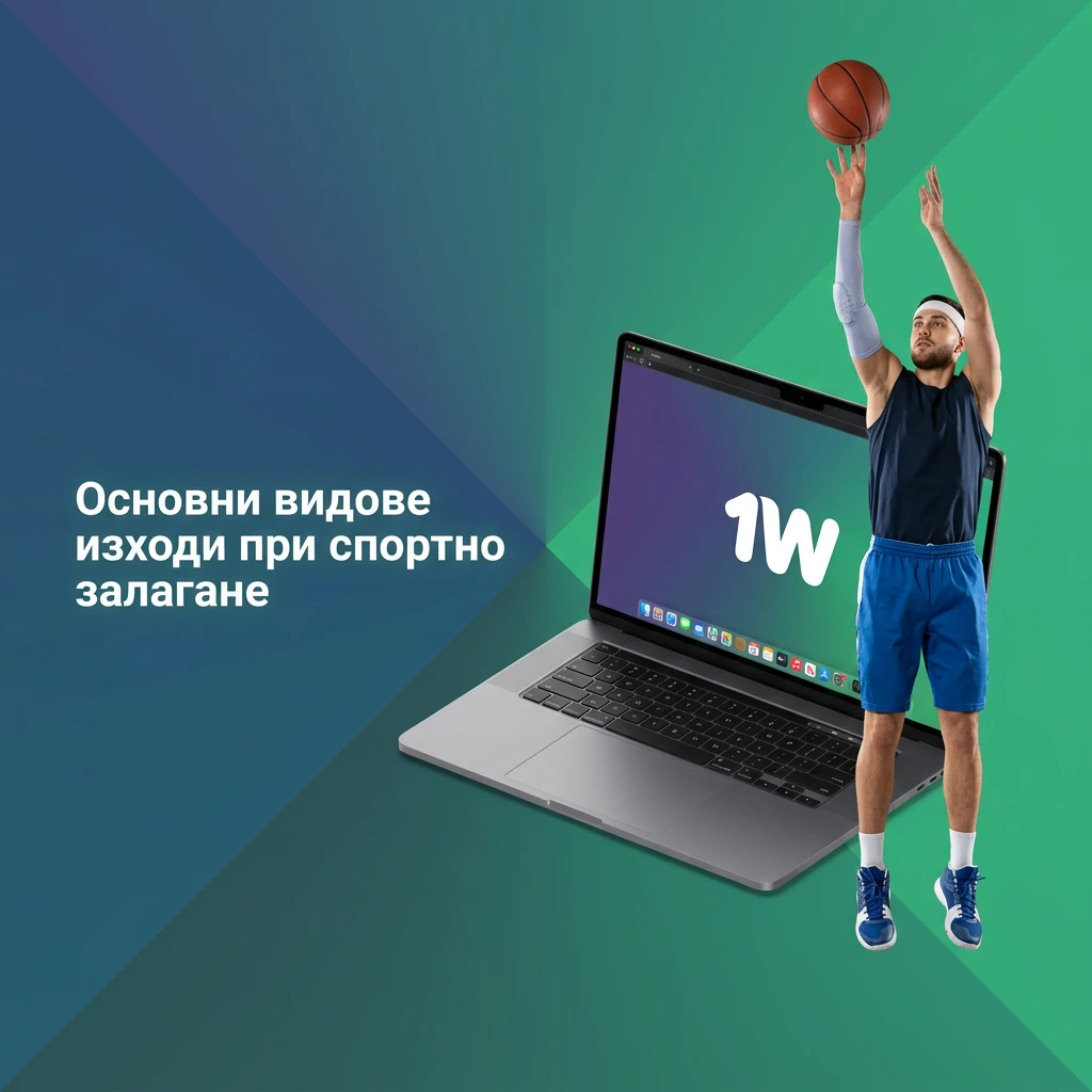 Основни видове изходи при спортно залагане: 1X2, двоен шанс, азиатски хендикап, тотал и залагане на живо — 1w България