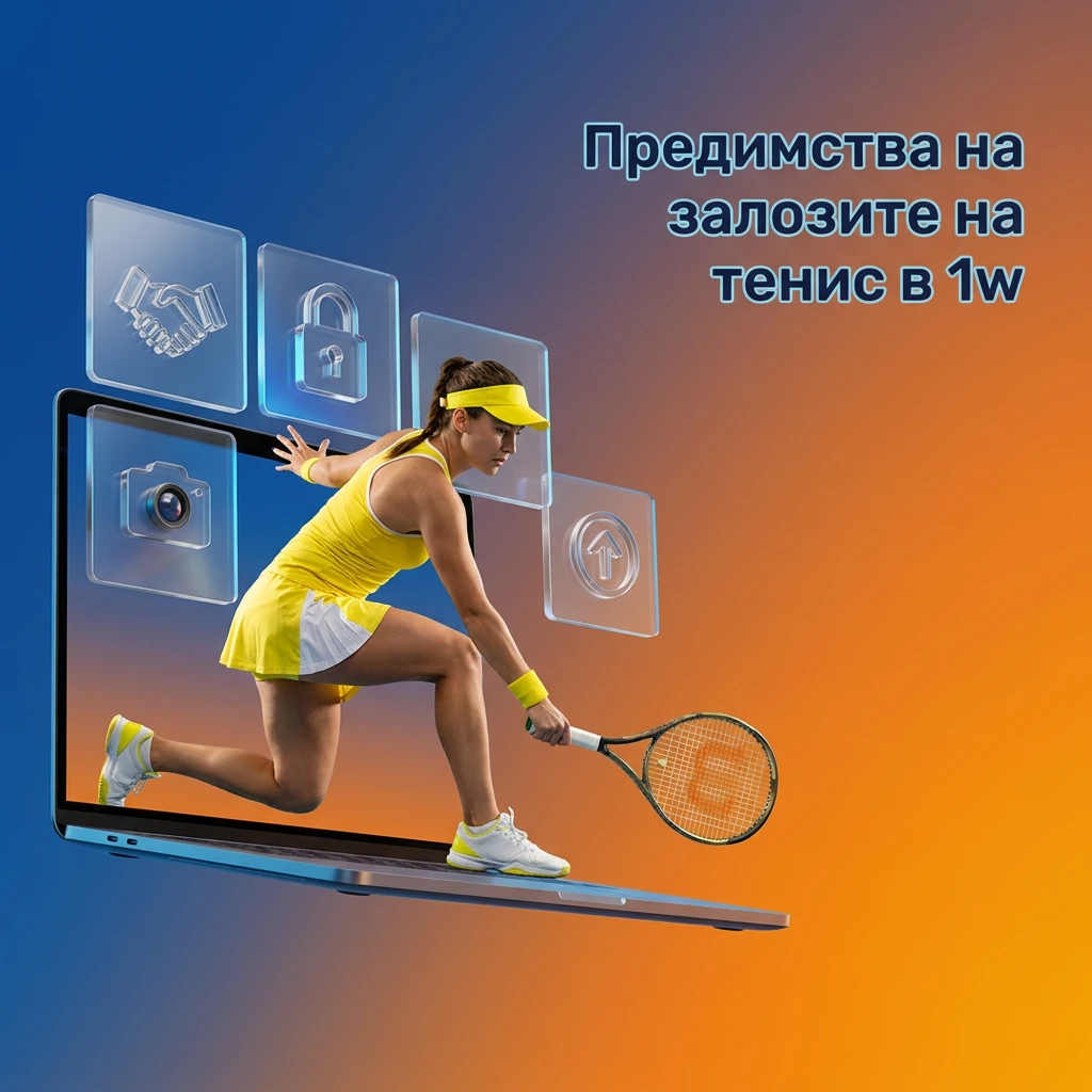 Предимства на тенис залозите в 1w: турнири ATP, WTA, коефициенти на живо и лицензирана платформа — 1w България