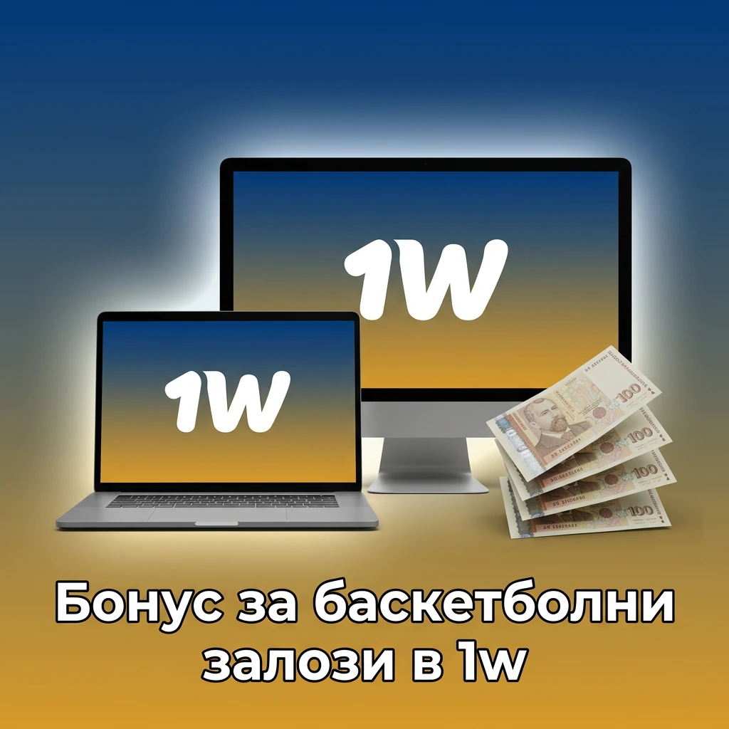 Бонус за баскетболни залози в 1w за нови потребители при първо депозиране — 1w България