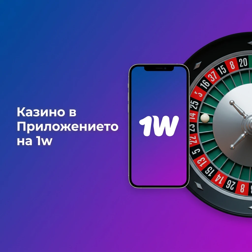 Казино секция в приложението на 1w със слотове, живи дилъри и бонуси от топ доставчици — 1w България