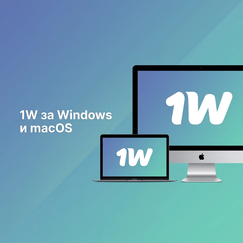 1w платформа достъпна през браузър на Windows и macOS без инсталация — 1w България